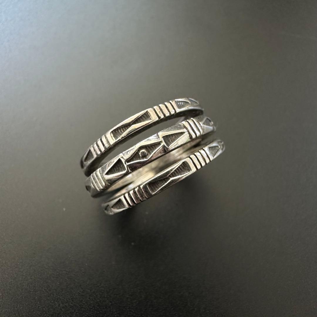 Navajo Jennifer Curtis 3連レイヤードリング 17号 - メルカリ