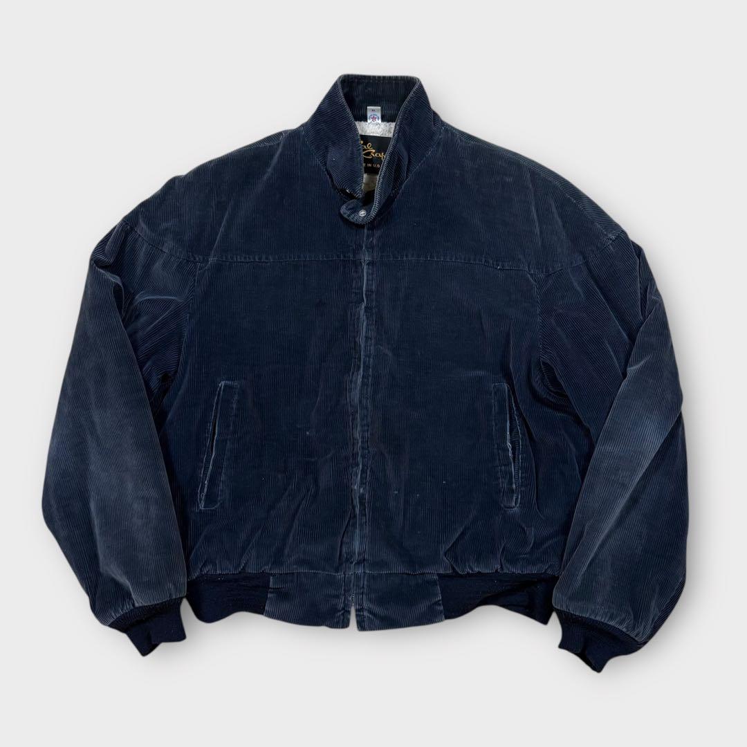 レア！USA製コーデュロイダービージャケットCal Craft ブラックXL