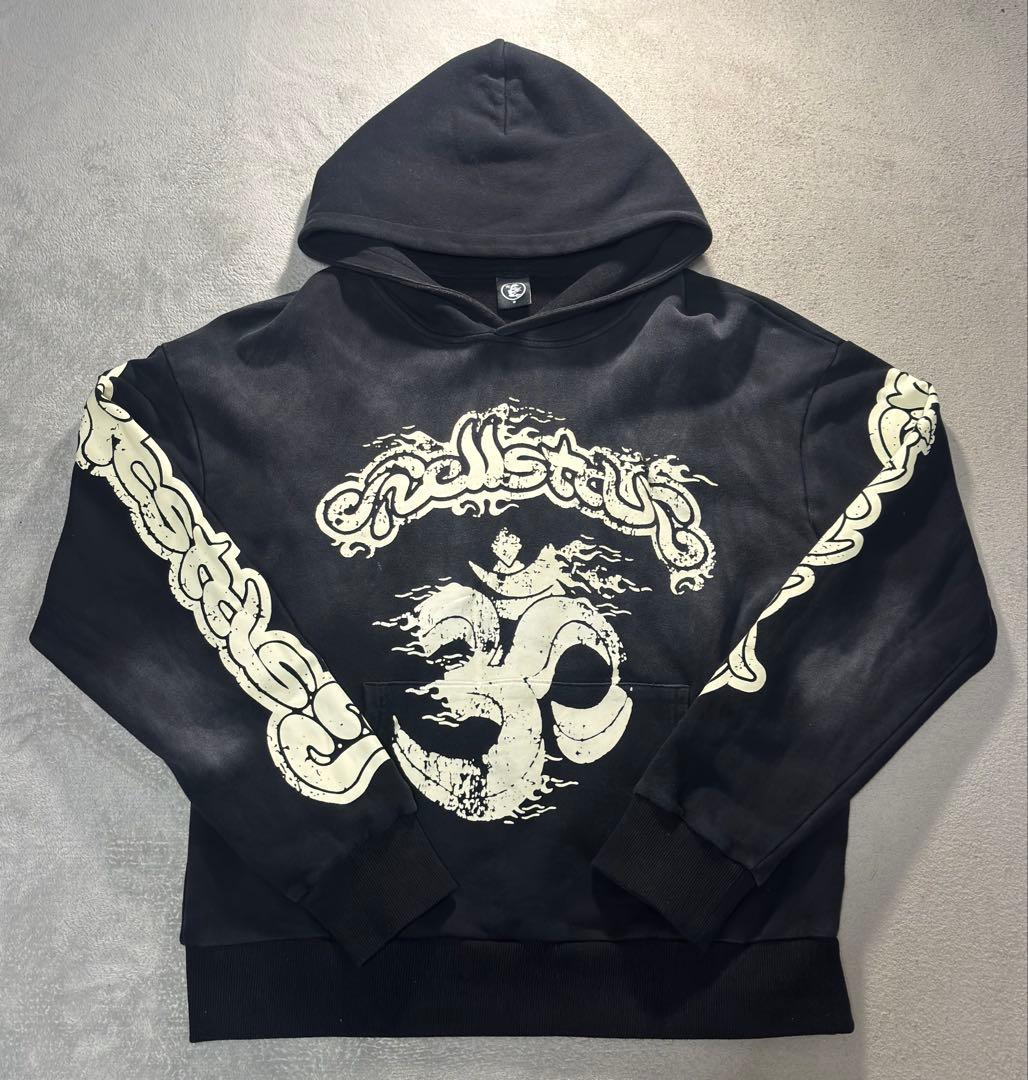 hellstar パーカー黒 S