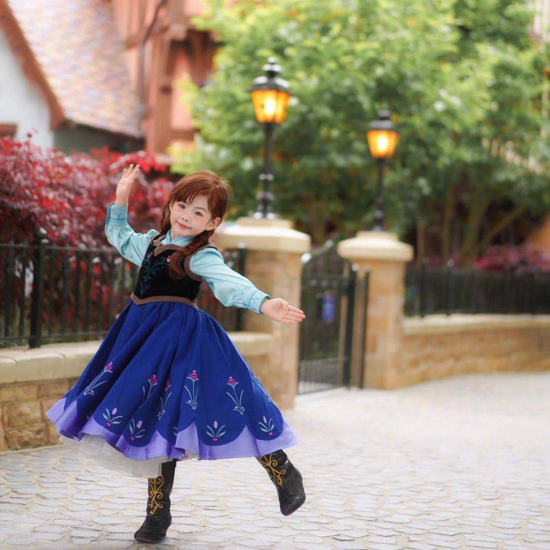 在庫ありアナと雪の女王 雪山アナ 仮装 Dハロ キッズ - メルカリ