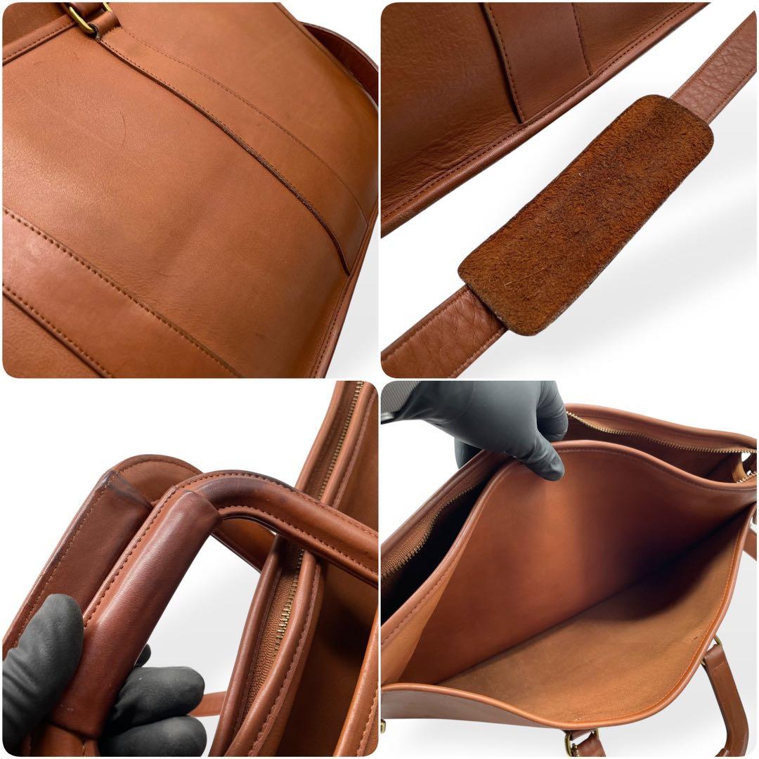 美品 希少 COACH オールドコーチ 2way ブリーフケース USA製 茶 - 美品