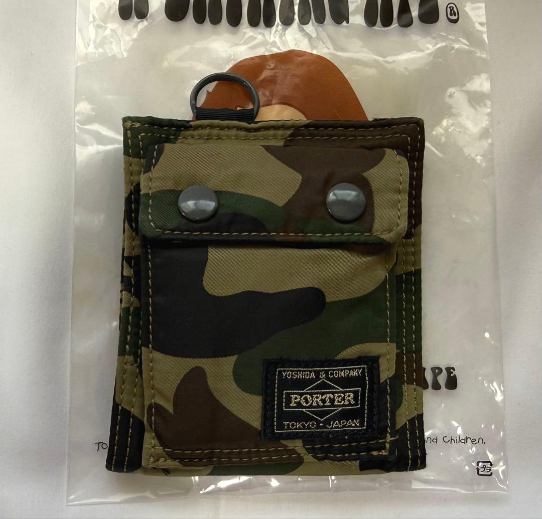 最初期モデル レアPORTER コラボ ウォレット BAPE 迷彩 エイプ 財布