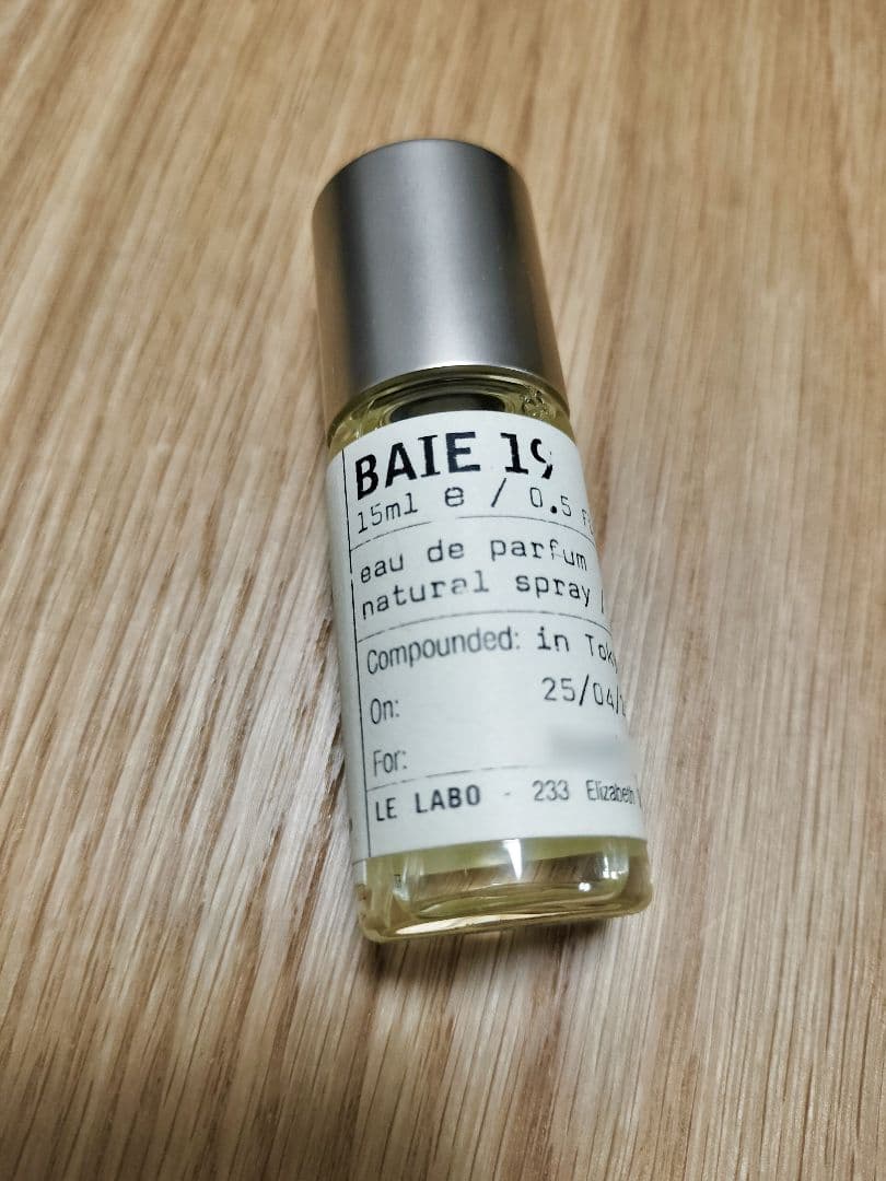 LE LABO BAIE 19 香水 15ml　ルラボ