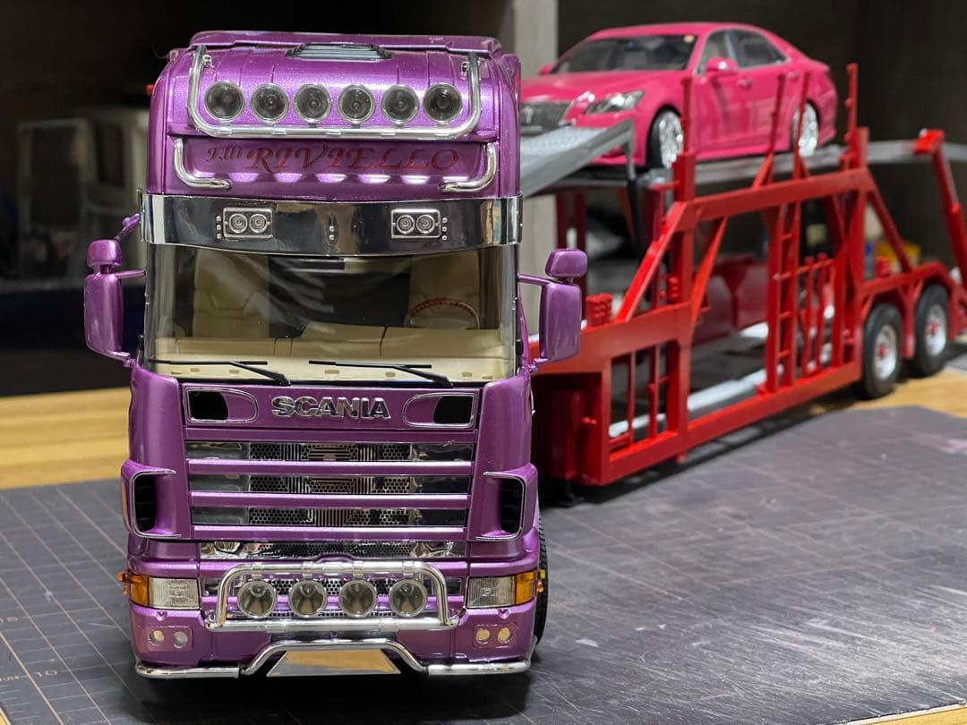 デコトラ‼️1/24 イタレリ製・旧型スカニア・トレーラーヘッド完成品