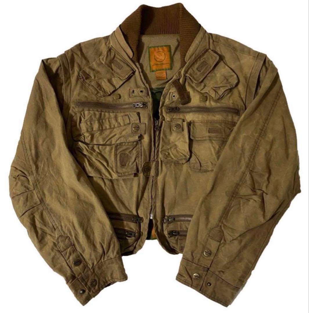 F*e様 OLD エディーバウアー FISHING JACKET フィッシングジ POST JUNK / 90's EDDIE BAUER SPORT SHOP “BLACK” Nylon / Polartec