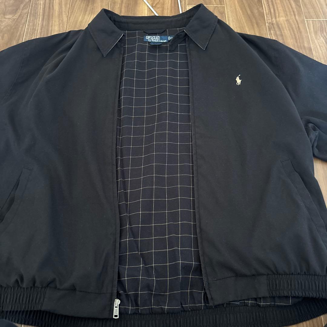 ポロラルフローレン ドリズラージャケット 黒 ワンポイント - メルカリ