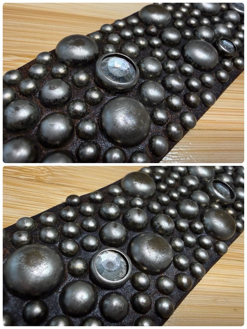 ⭐️オールドスタッズ⭐️シルバーニッケルスタッズ＆クリアストーン