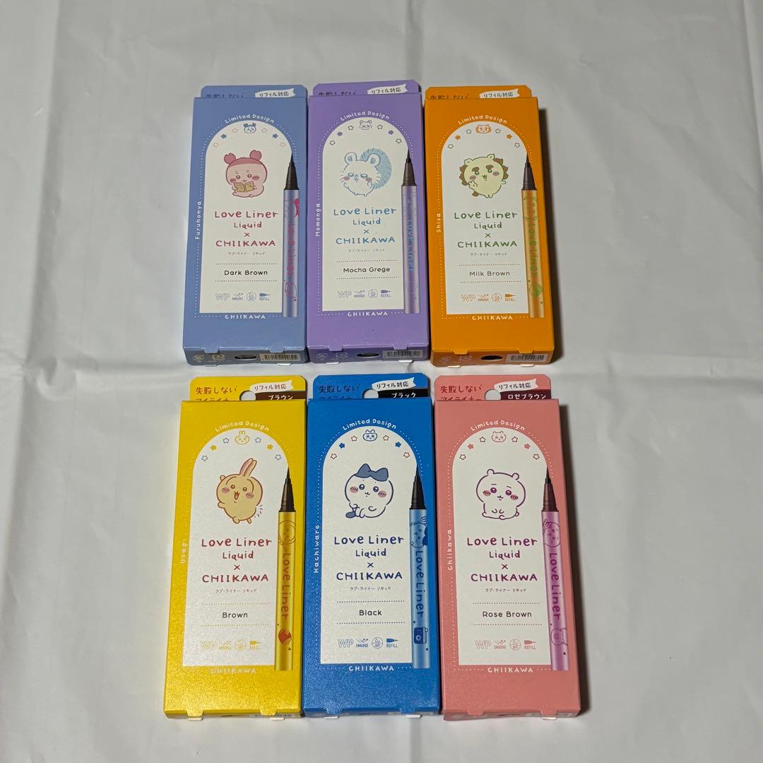 ちいかわ ラブライナーリキッドアイライナー 6種セット　全種