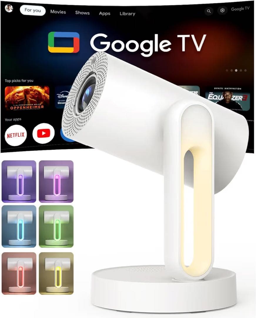 ETOE⭐️プロジェクター Google TV搭載 Netflix公式ライセンス