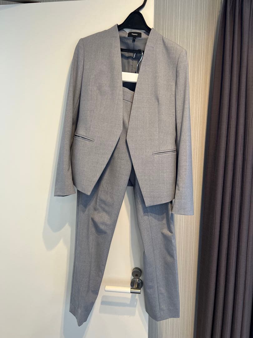 【セット販売】theory ノーカラージャケット&パンツ