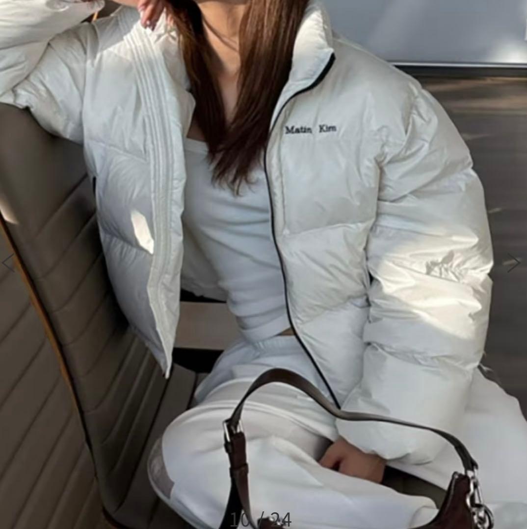 Matin Kim ダウンジャケット 25FW アイボリー