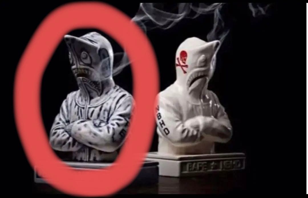 新品未使用　Neighborhood Bape shark お香たて