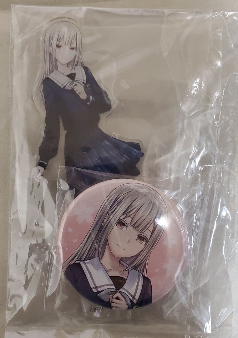 即購入可】 若葉睦 アクリルフィギュア+缶バッジセット ゲーマーズ ①