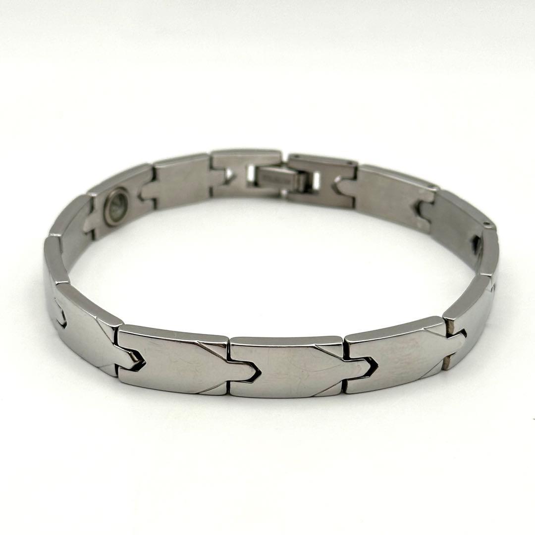 サングリエヨシミ 健康ブレスレット ゲルマニウム チタン シルバーカラー L