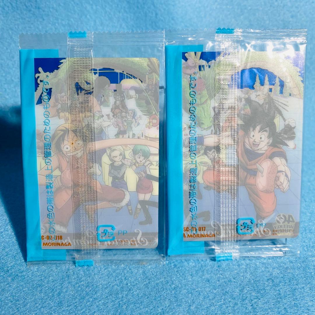 未開封】森永 ジャンプ40周年 ドラゴンボール×ワンピース スペシャルコンビ