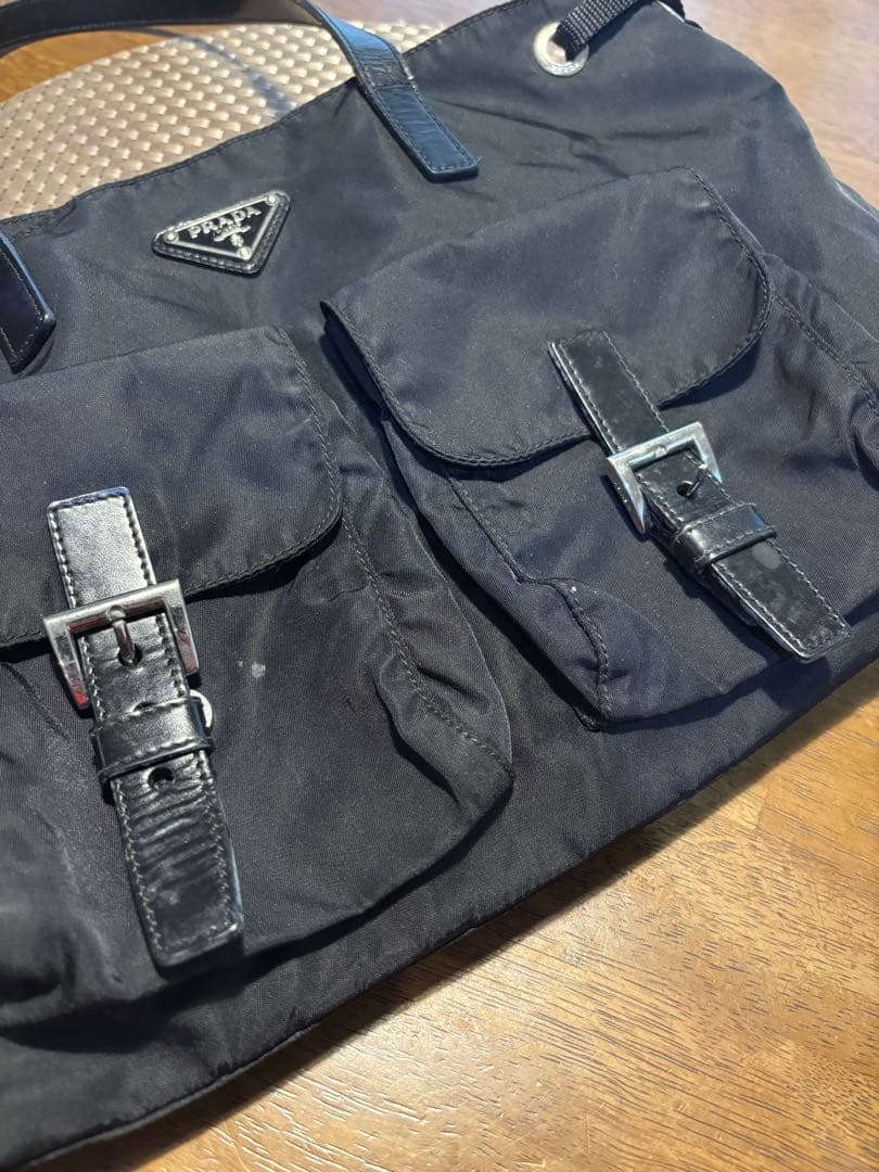 専用 PRADA プラダ 三角プレート トート ナイロン 黒 BR3257 - メルカリ