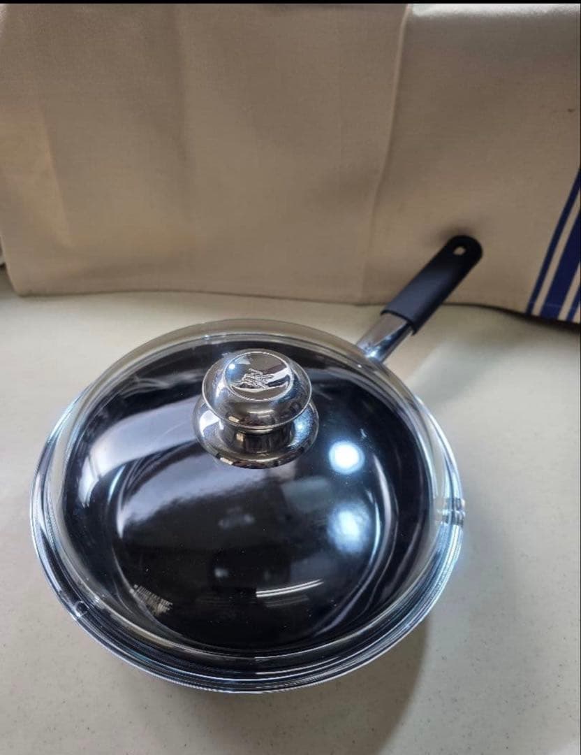 WMF フュージョンテック ミネラル フライパン ガラス蓋Set　黒