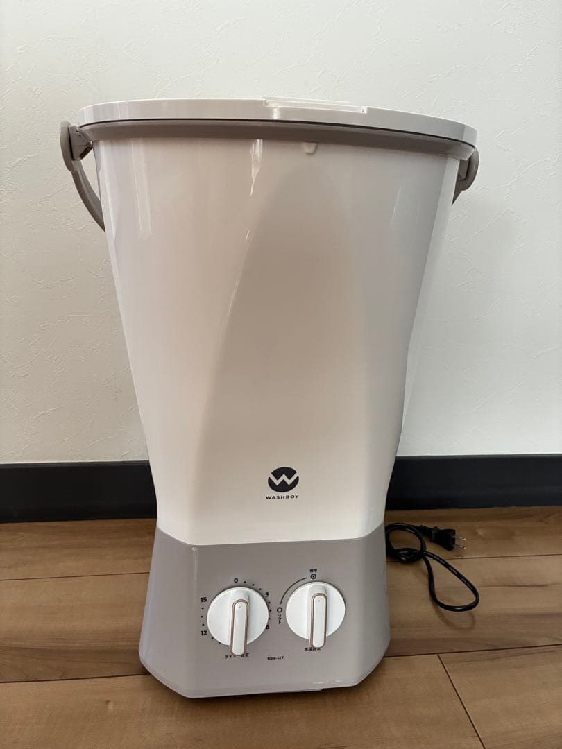 美品 ウォッシュボーイ TOM-12 f 小型洗濯機 2024年製　取説付き