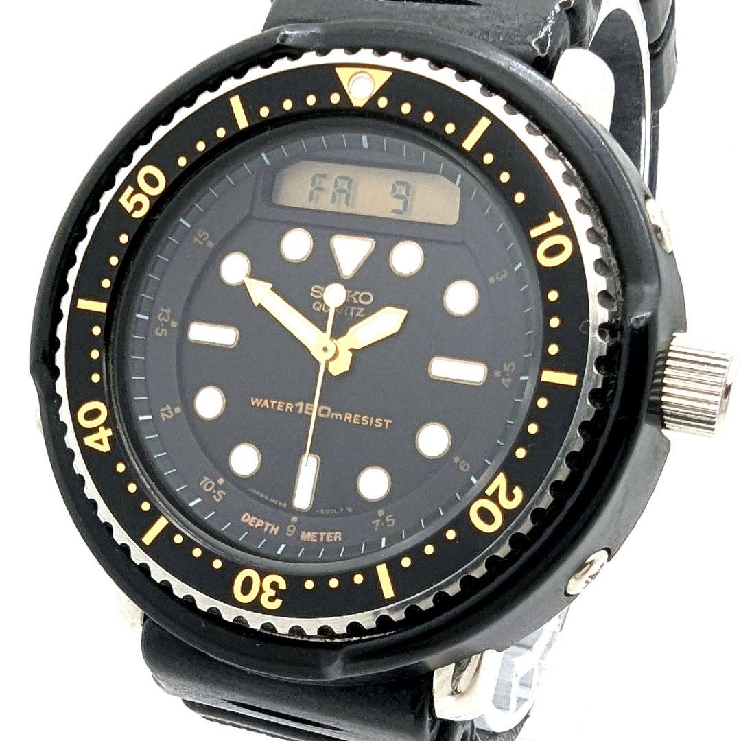 【希少 新品電池交換済】SEIKO Arnie ダイバー アナデジ 腕時計