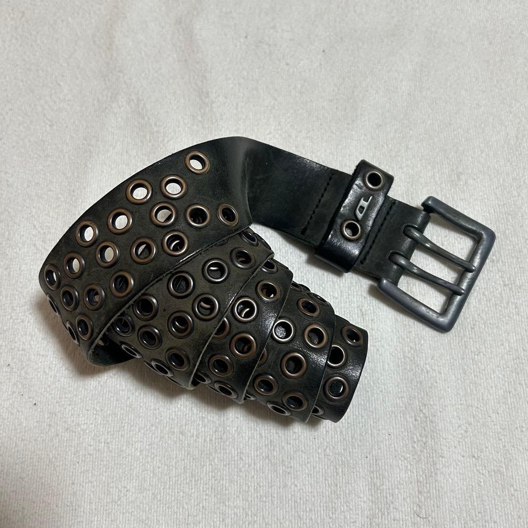小物 00s diesel leather design belt archive 00s old diesel archive イタリア製 ウエスタンベルト - メルカリ
