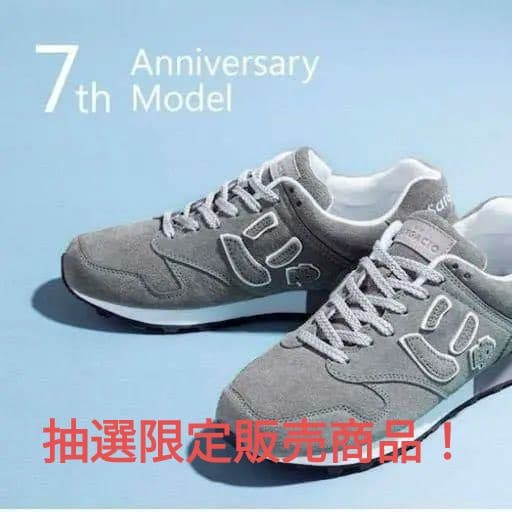 希少！【新品】サンガッチョ 7thスニーカー にゅ〜ずSTEEL BLUE