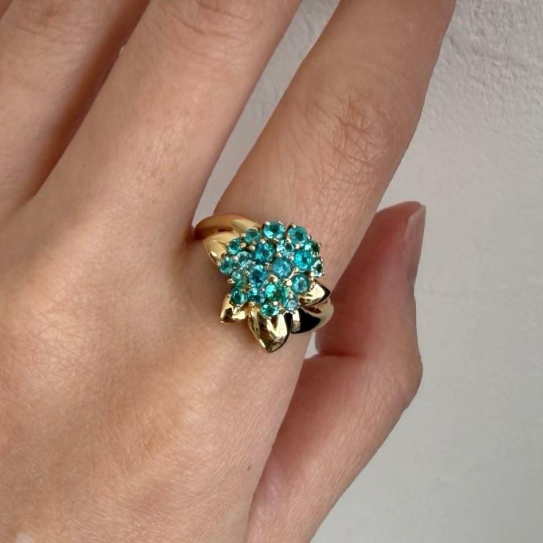 【専用】パライバトルマリン 0.73ct K18 YG リング 12.5号