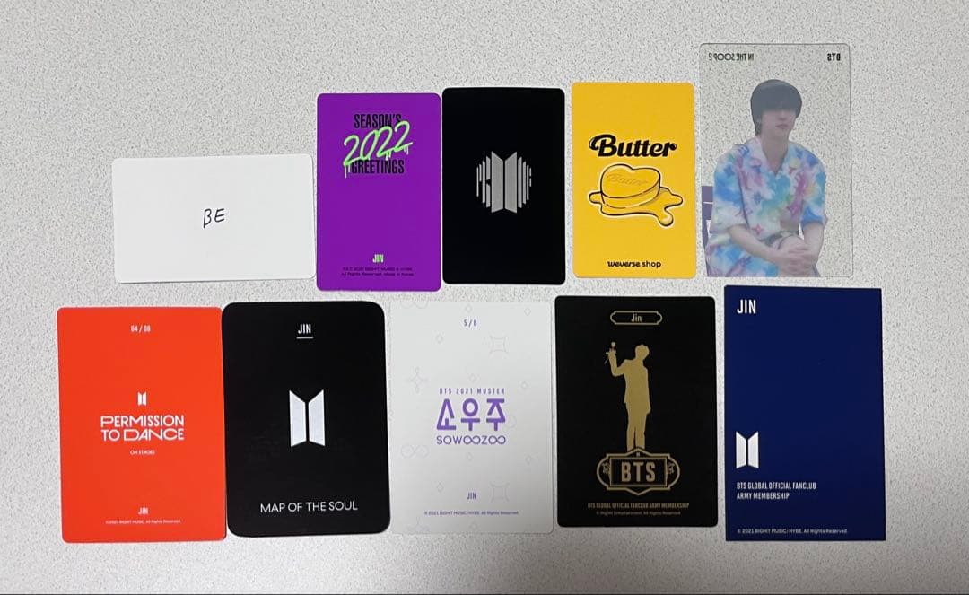 BTS JIN ジン トレカ まとめ売り - メルカリ