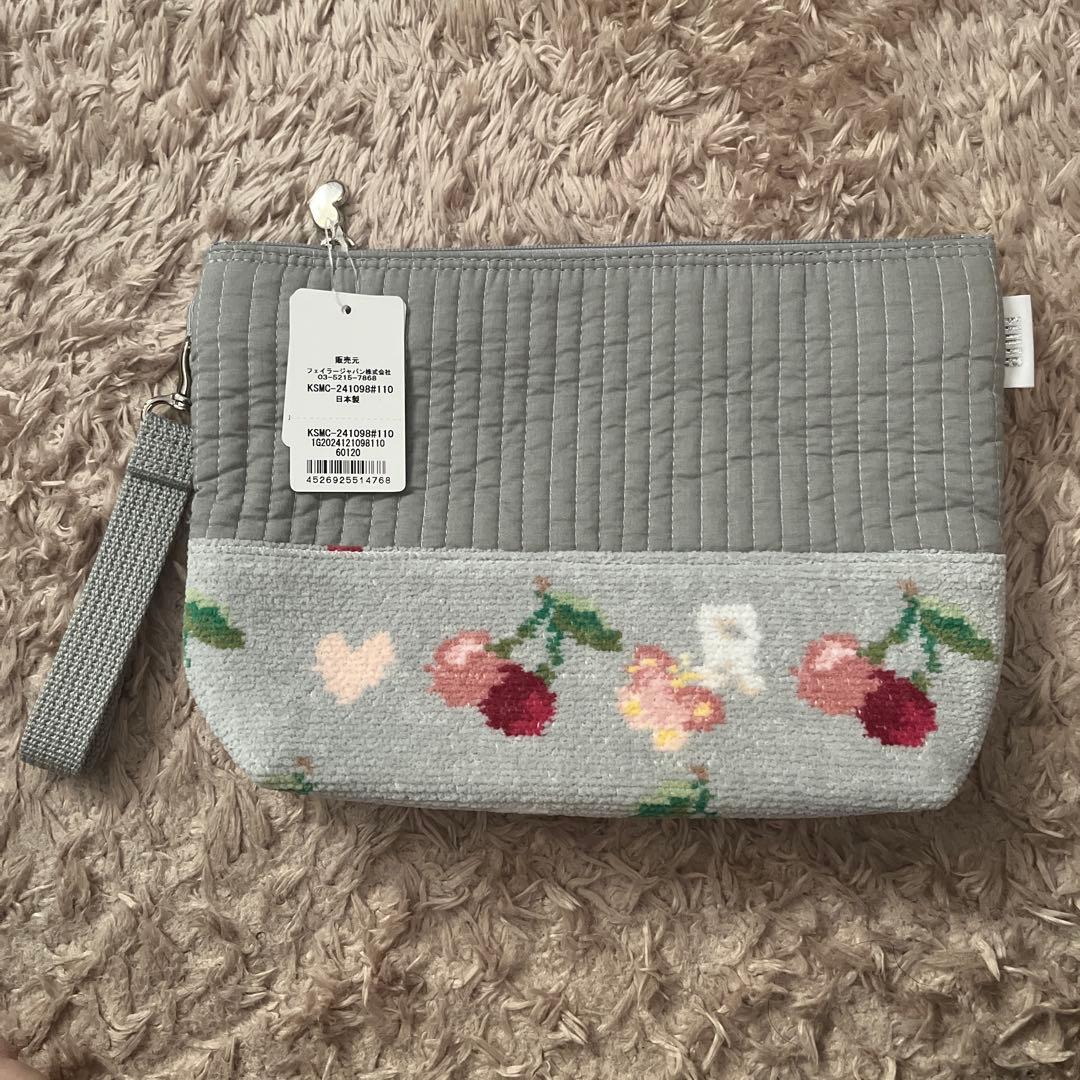 最終値下げ 新品未使用 フェイラー キープスマイリングチェリー ポーチ