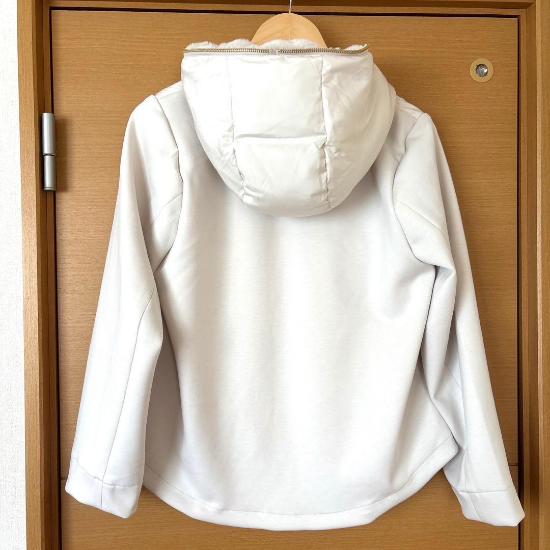 ヤマダヤMEDOC original フェイクファーフードショートブルゾンコート