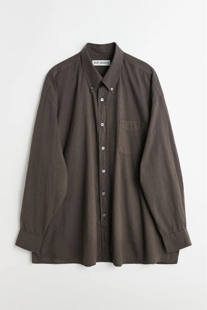 トップス OUR LEGACY 24ss BORROWED BD SHIRT IT46 Our Legacy - Borrowed BD Shirt Sophomore Check Rural Wool