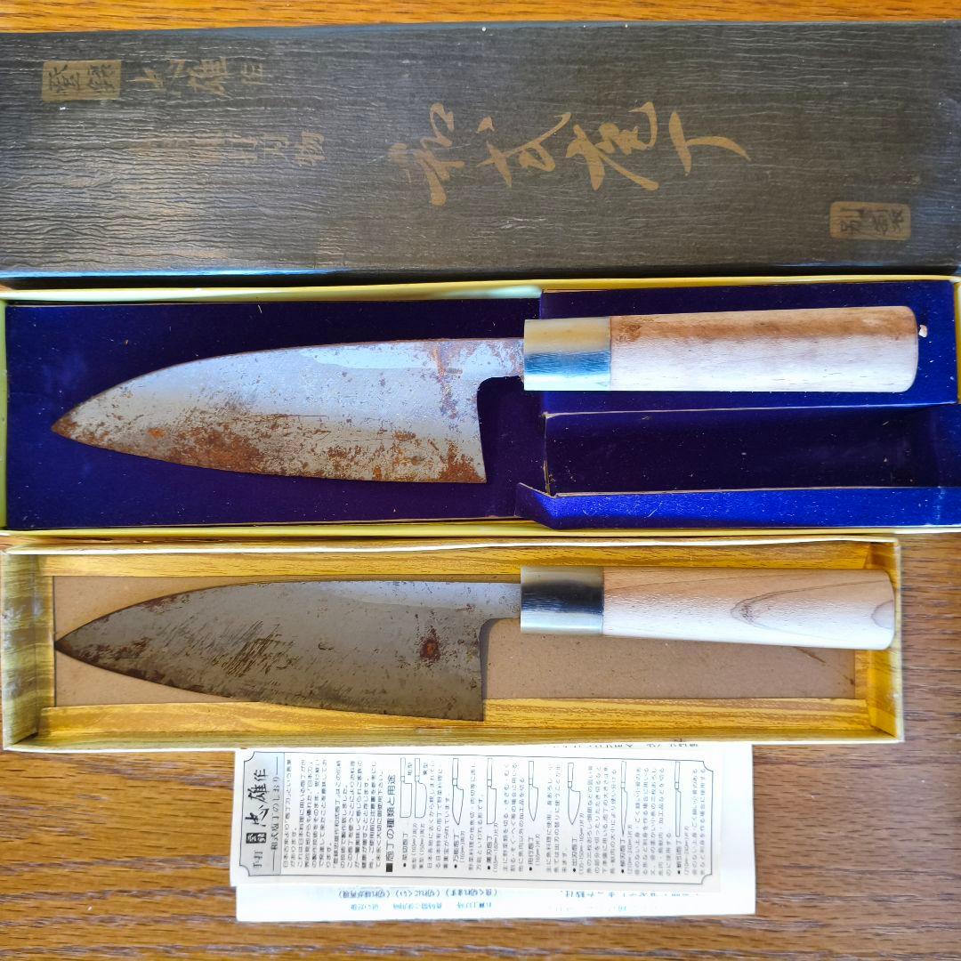出刃包丁2本セット 忠雄 作 本鍛錬 打刃物和式 包丁 - メルカリ