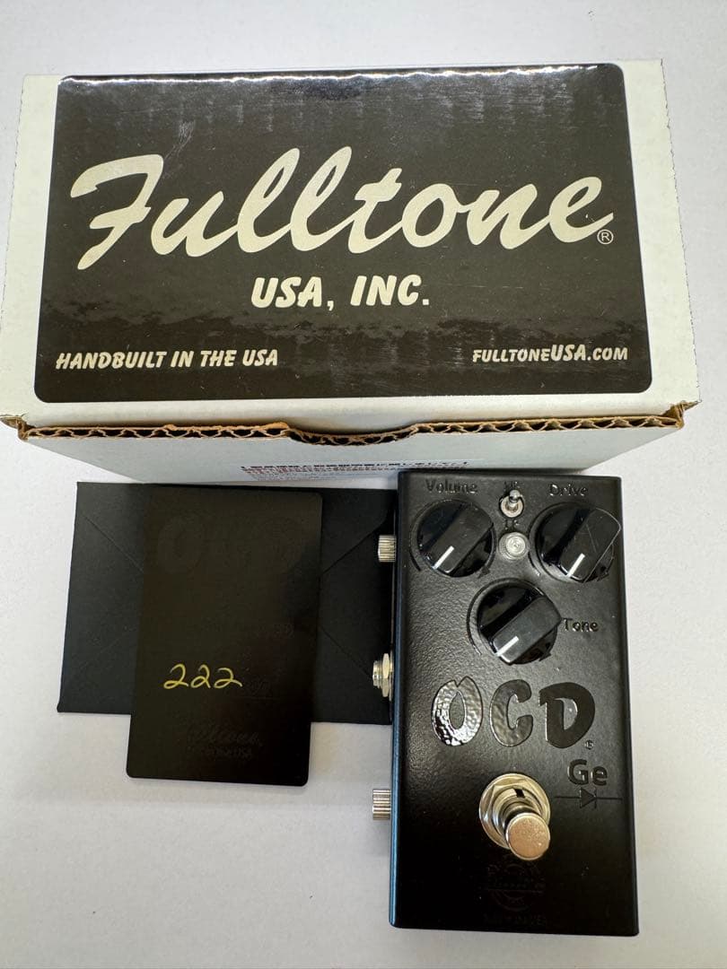 【美品/希少】Fulltone OCD GE Black シリアル#222 Fulltone】オーバードライブペダルの日本限定生産！Blackカラーモデル