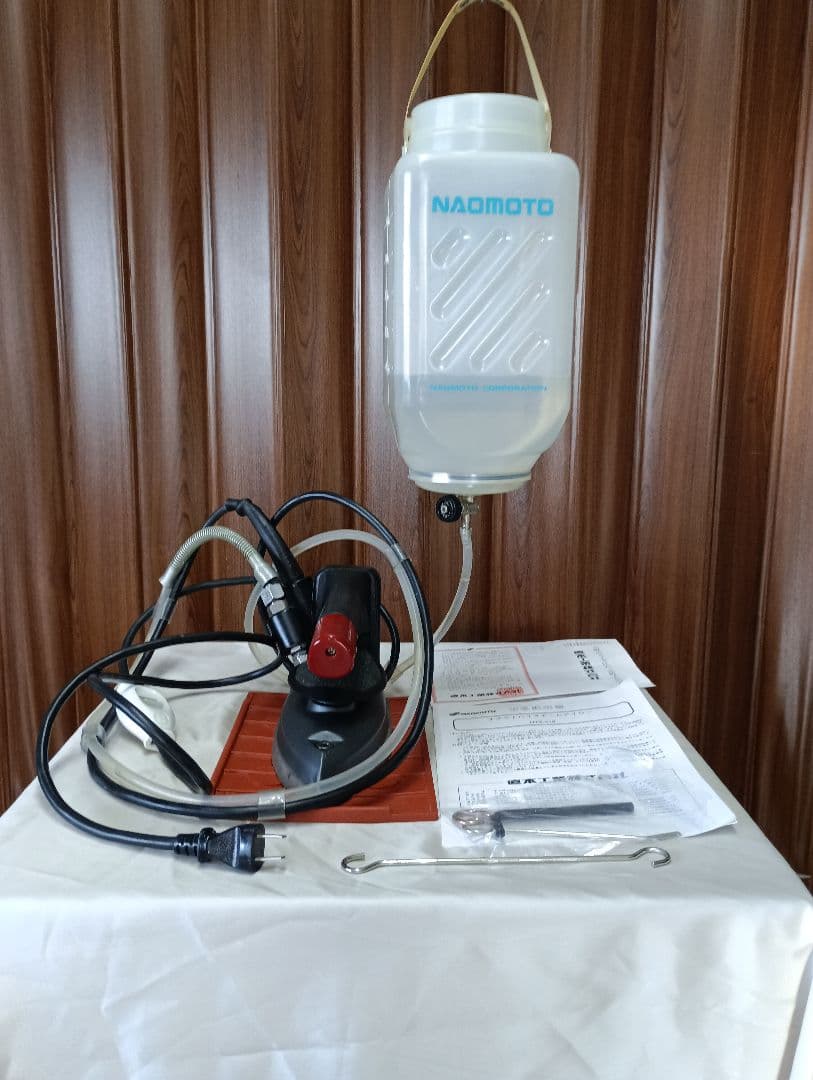 商品状態良好　ナオモト 滴下式ハイスチームアイロンHYS-410とタンクセット