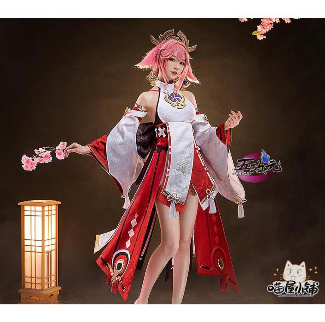 八重神子 コスプレ 衣装 猫屋 猫屋小舗 原神 コスプレ 八重神子 やえみこ 桜鈴狐畔 同人衣装