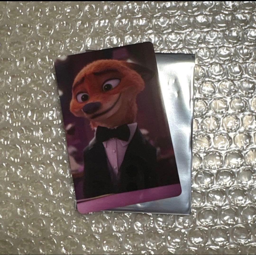 ズートピア2 オーマイカフェ 予約特典カード ニック タキシードニック