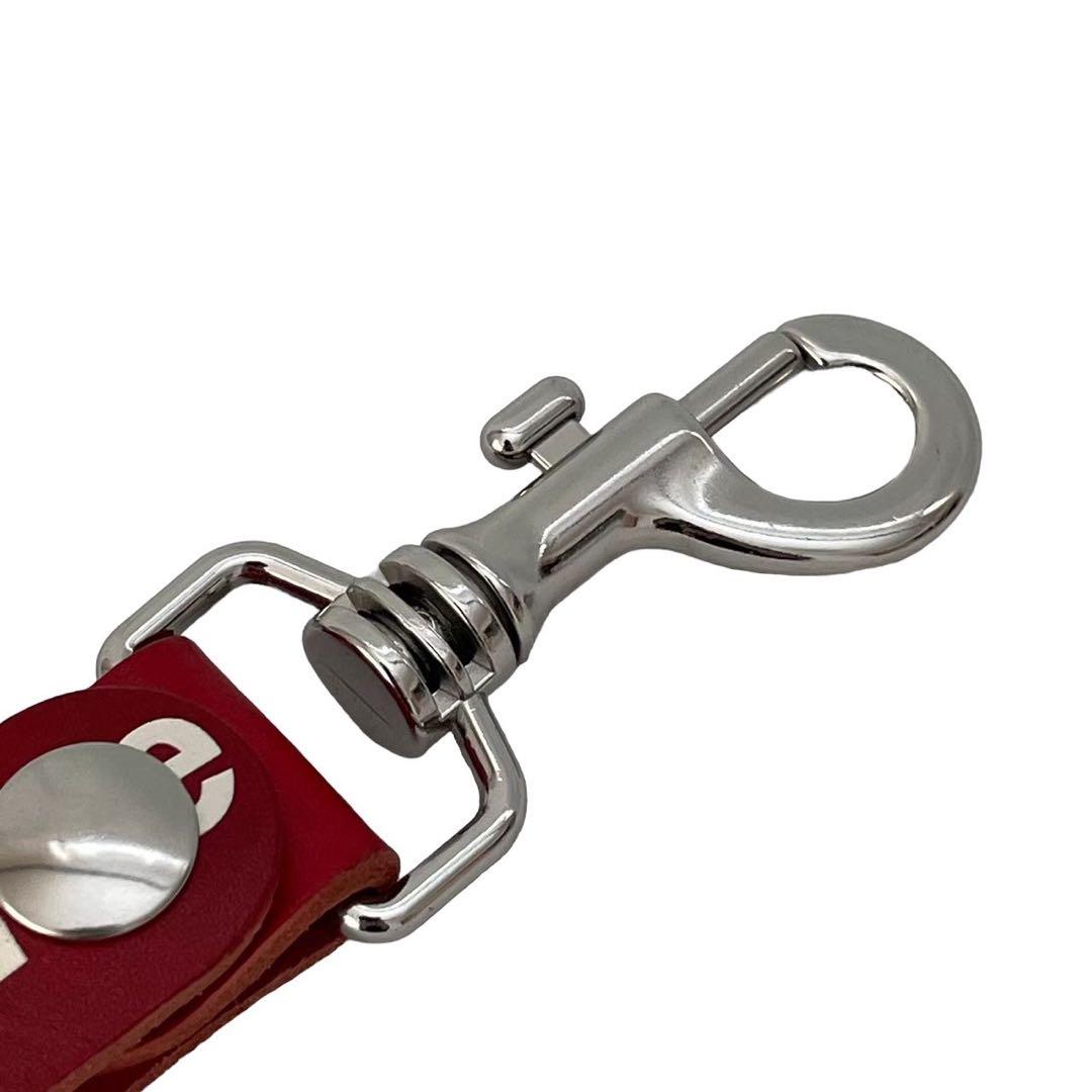 Supreme シュプリーム レザーキーリング 赤 Keychain レザー - メルカリ