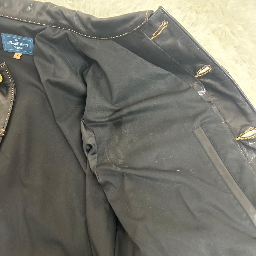 未使用級 STARKE HAUT ホースハイド レザー トラッカージャケット/L