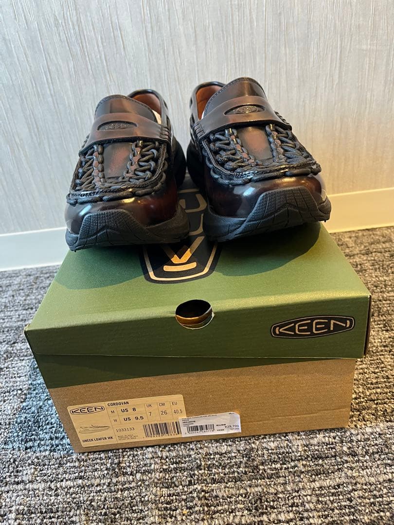 靴 KEEN Uneek Loafer WK Cordovan 26.0cm
