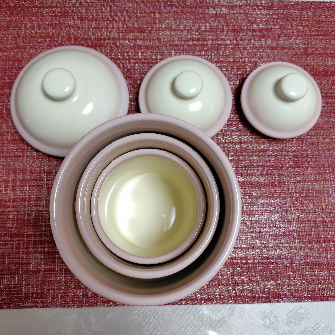 イマン ホーロー 蓋付きキャニスター ダイアナローズ3サイズ 超美品