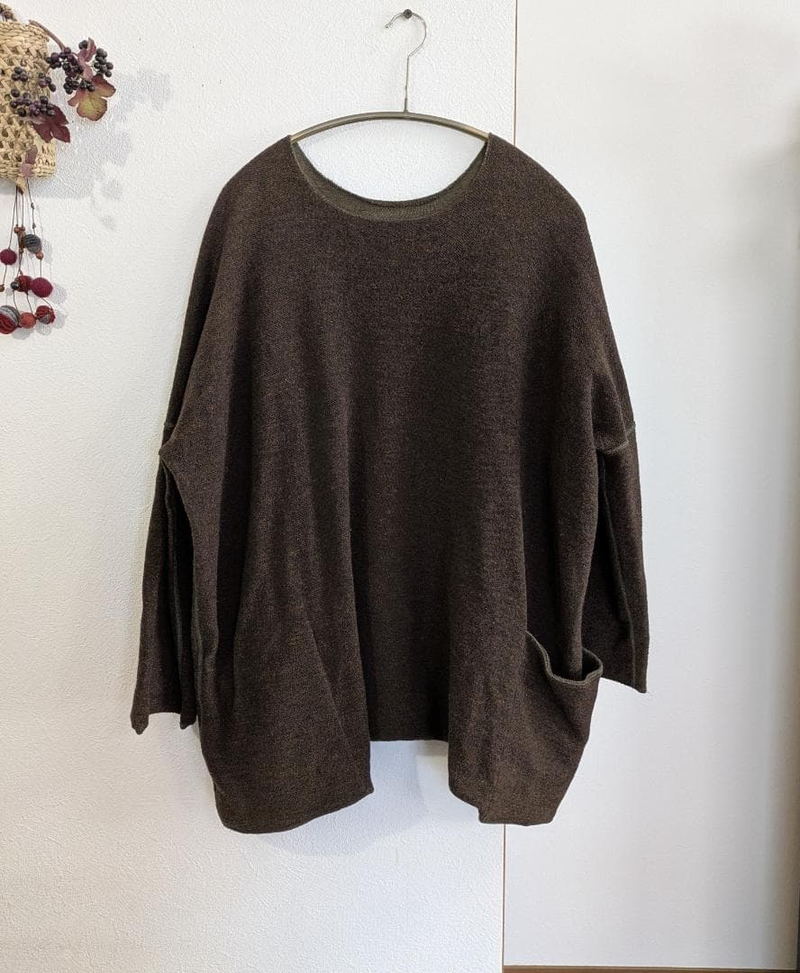 ヒムカシ（現サリゲナク）☆完全リバーシブル綿毛ダブル☆暖かなワイドPO☆手洗い可