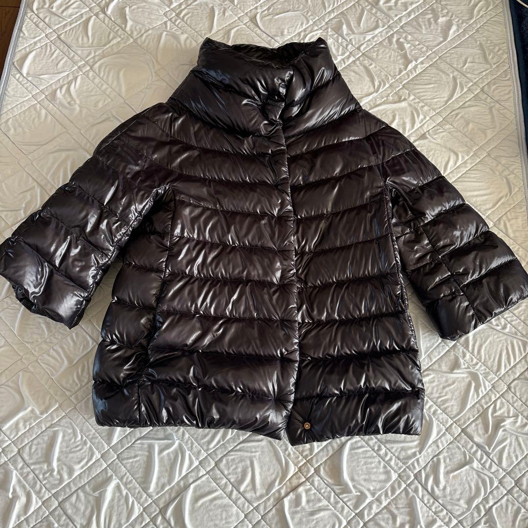 ミュウ Herno ブラック ダウンジャケット38サイズ