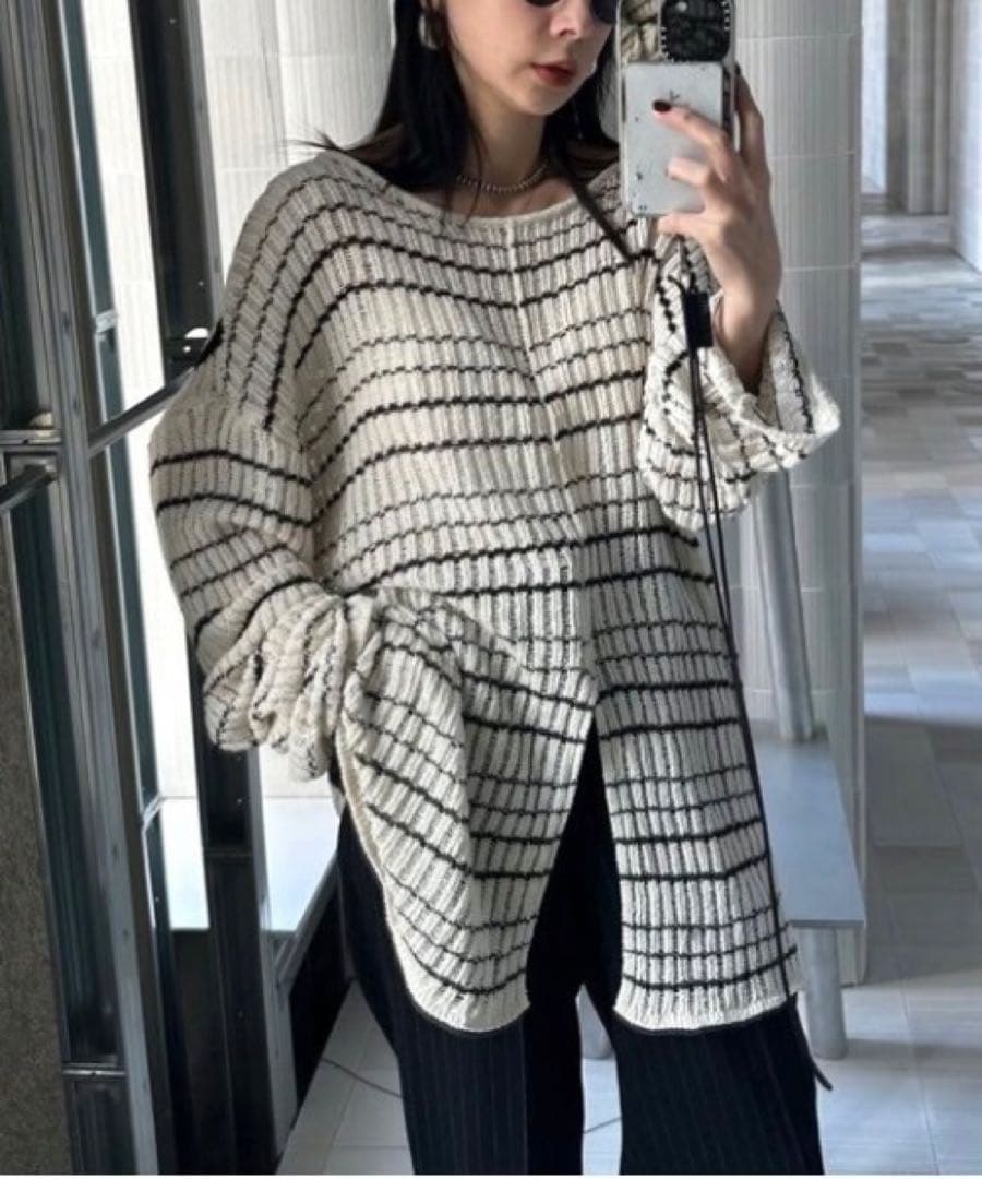 トップス Ameri 2WAY LOOSE KNIT TOP