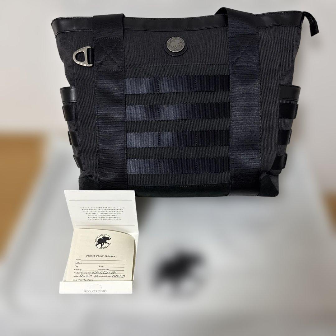 HUNTING WORLD ブラック トートバッグ