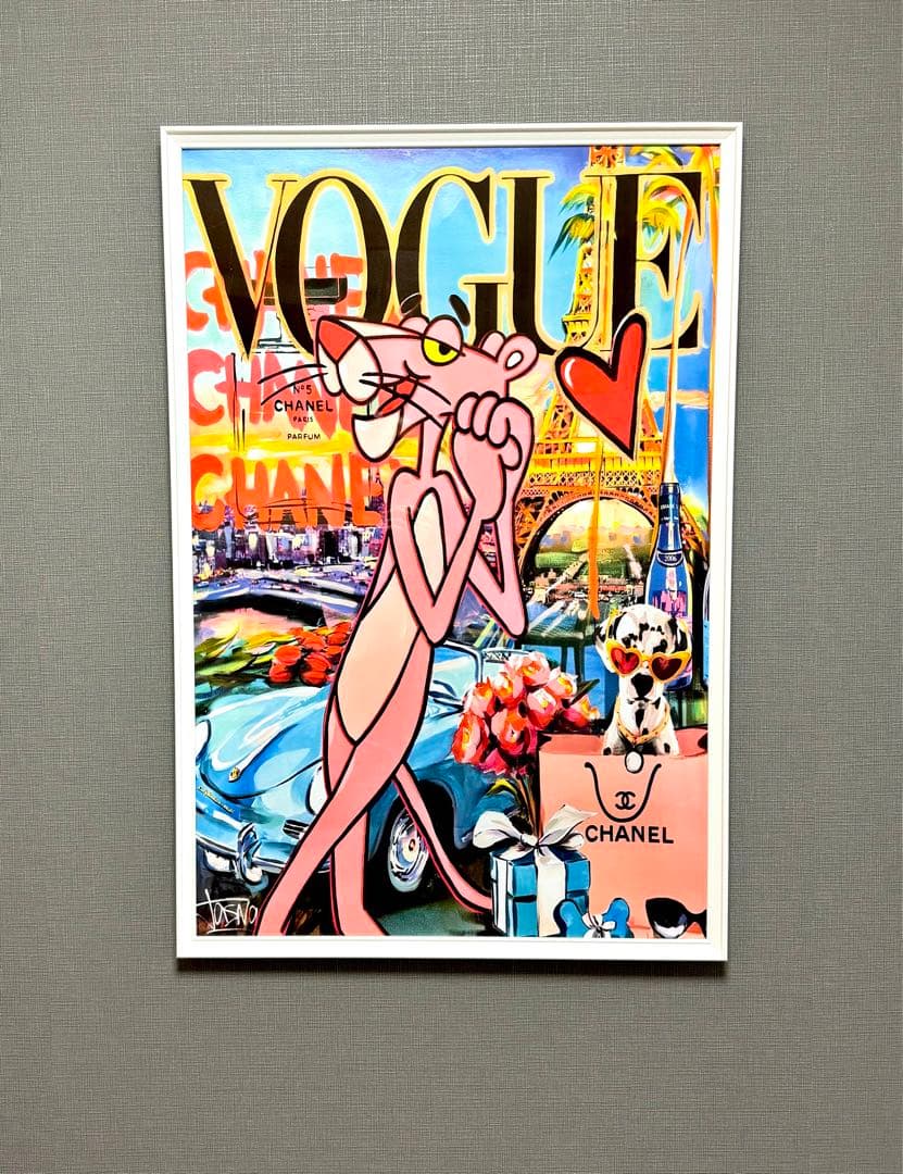 No.142フレーム付きキャンバスアート ブランドオマージュアート バスキア