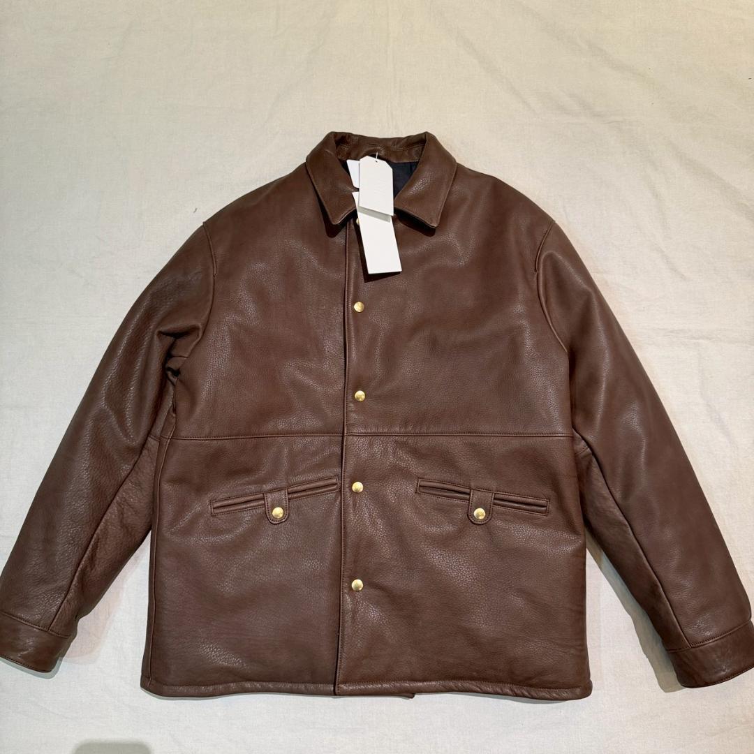 25aw 新品 UNUSED アンユーズド レザーカーコート 2