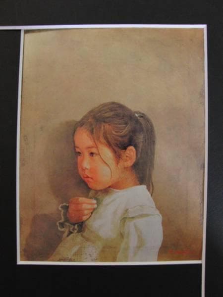 藤井 勉、ペンダント、希少画集画、状態良好、新品高級額装付