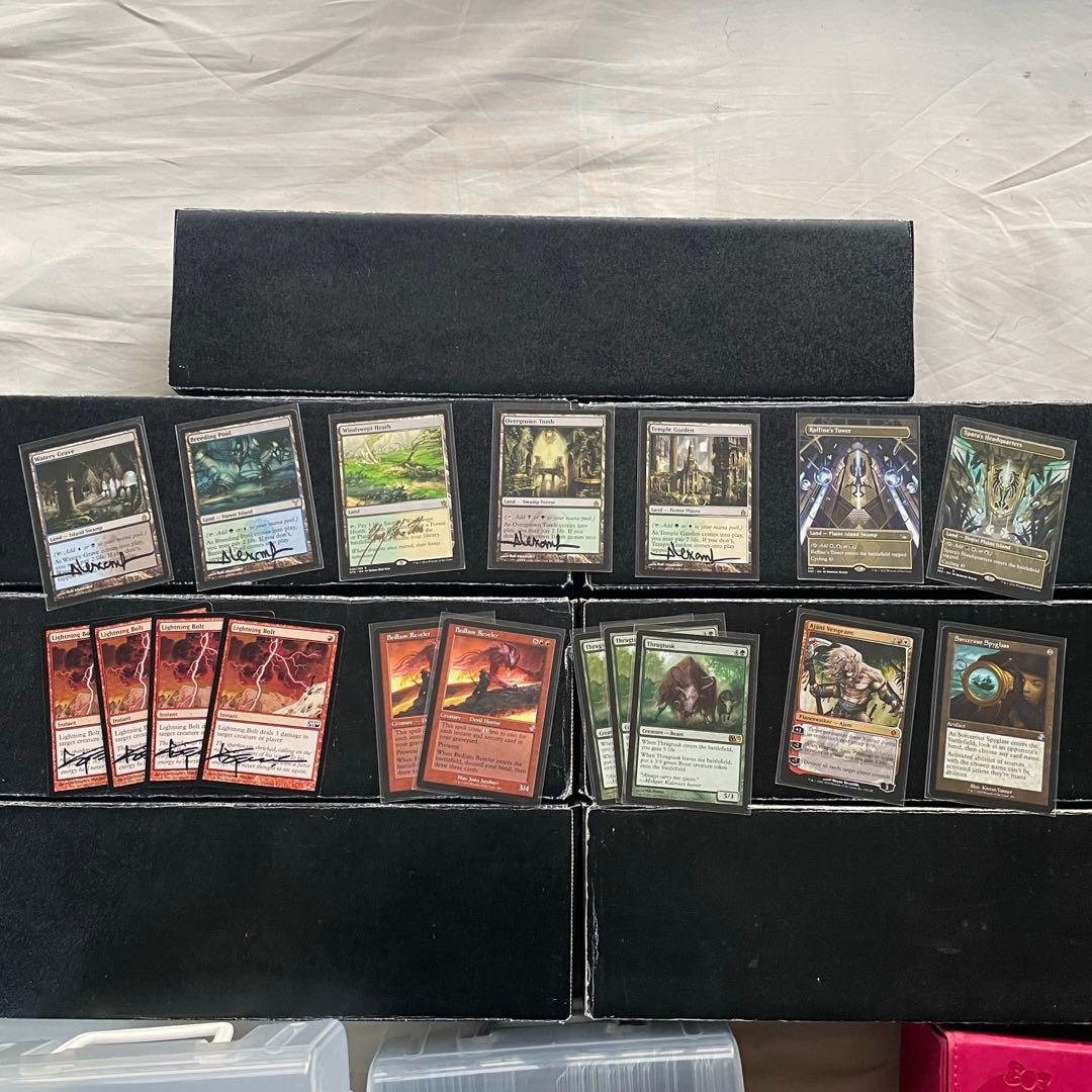 MTG 引退 モダンUR果敢 パウパー黒単信心 希少 サインド 優良カード