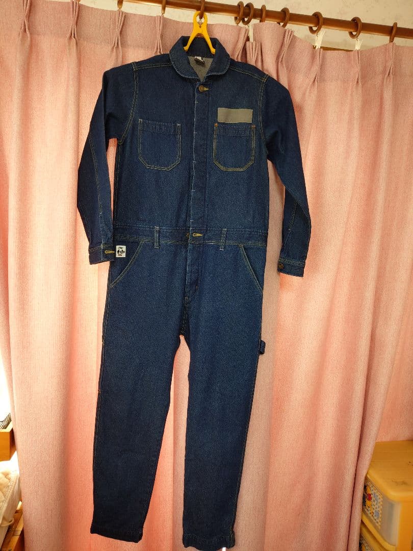 CHUMS チャムス ツナギ オールインワン 美品 M 薄手デニム生地 - メルカリ