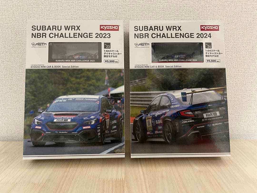 京商ミニカーSUBARU WRX NBR CHALLENGE 2023 2024 京商 ミニカー | 京商ミニカー＆ブック (No.23／No.24) スバル WRX NBR