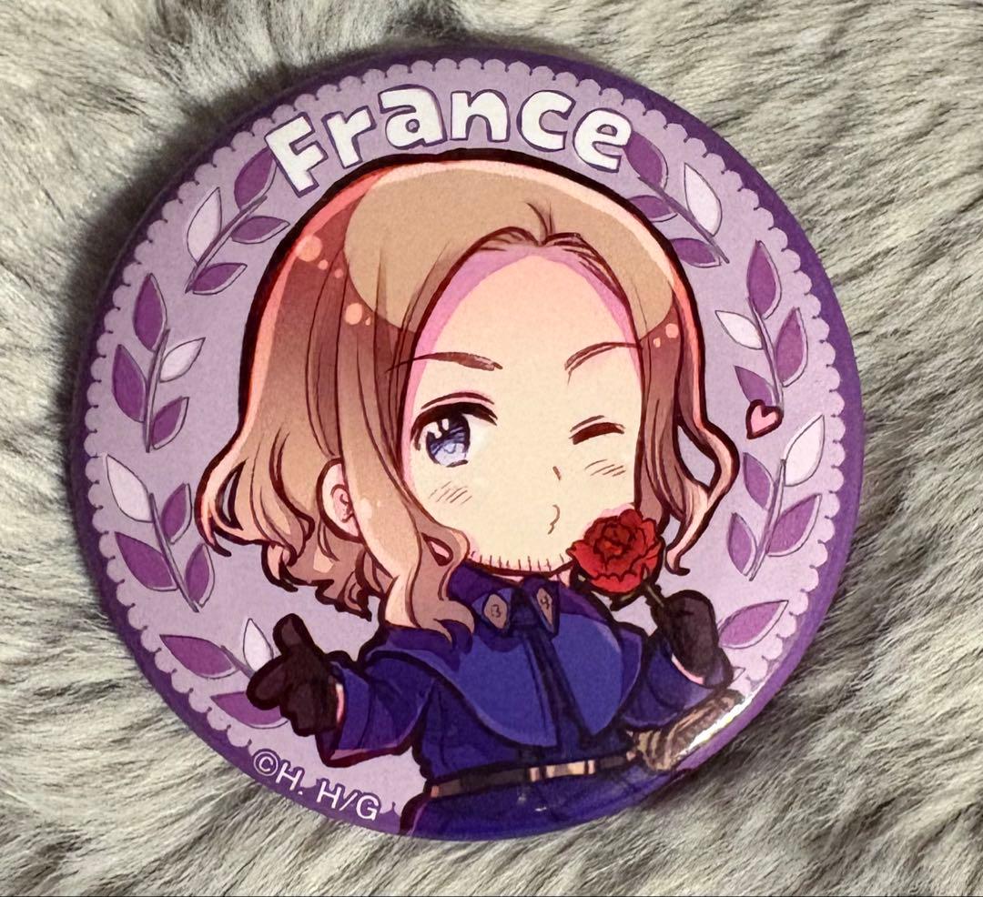 ヘタリア フランス 原作絵 缶バッチ フランシスボヌフォワ 2017 - メルカリ